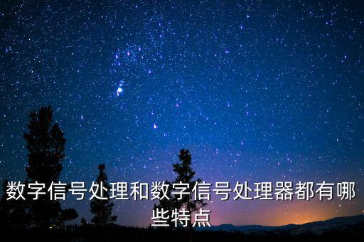 數(shù)字信號處理和數(shù)字信號處理器都有哪些特點