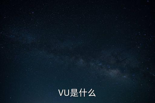 VU是什么
