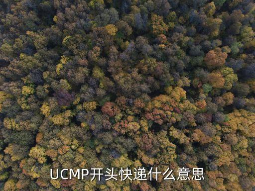 UCMP開頭快遞什么意思