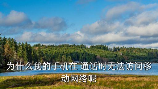 為什么我的手機在 通話時無法訪問移動網(wǎng)絡呢