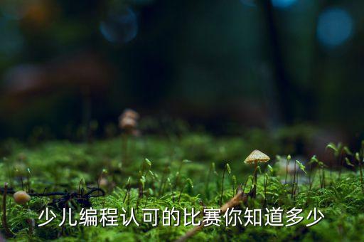 少兒編程認(rèn)可的比賽你知道多少