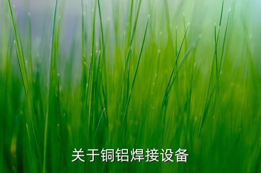 關(guān)于銅鋁焊接設(shè)備