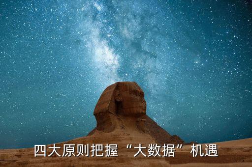 四大原則把握“大數(shù)據(jù)”機遇