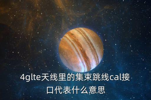 4glte天線里的集束跳線cal接口代表什么意思