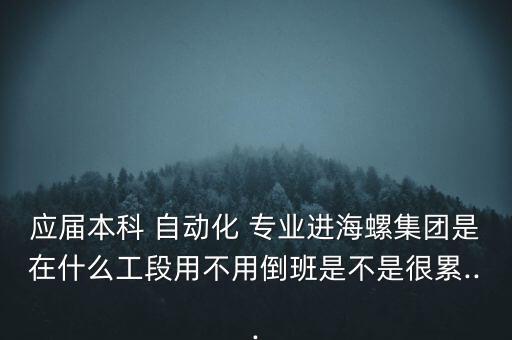 自動化專業(yè)在水泥廠工作,水泥廠哪些車間可以采用自動化機械