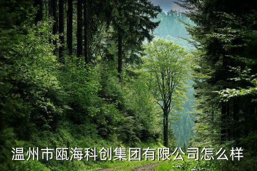 溫州市甌海科創(chuàng)集團有限公司怎么樣