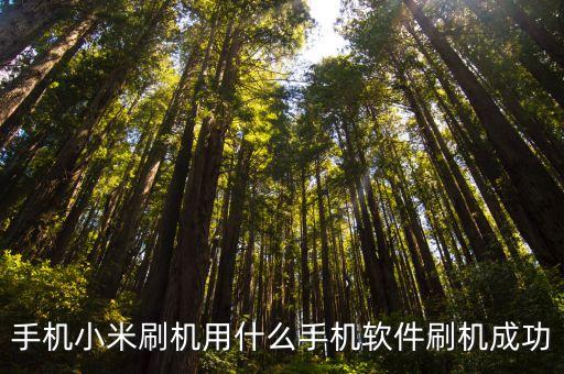 小米刷機(jī)工具，小米可以用什么軟件刷系統(tǒng)