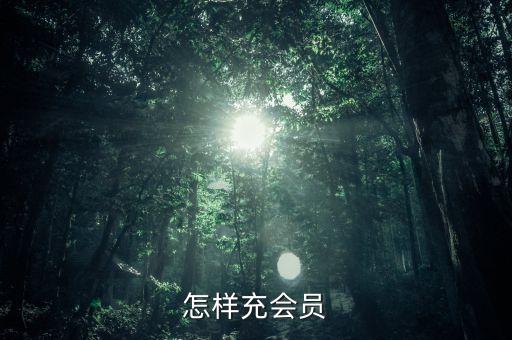 怎樣充會(huì)員