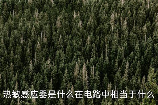 熱敏感應(yīng)器是什么在電路中相當(dāng)于什么