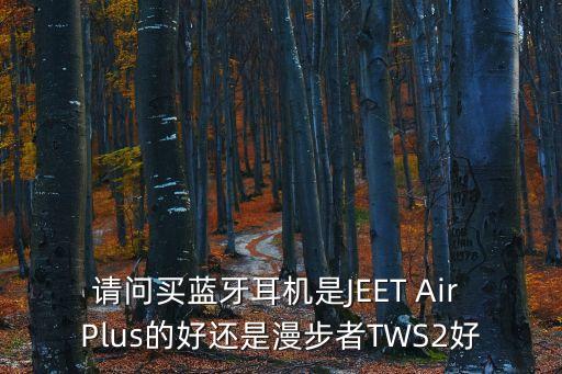 請(qǐng)問(wèn)買(mǎi)藍(lán)牙耳機(jī)是JEET Air Plus的好還是漫步者TWS2好