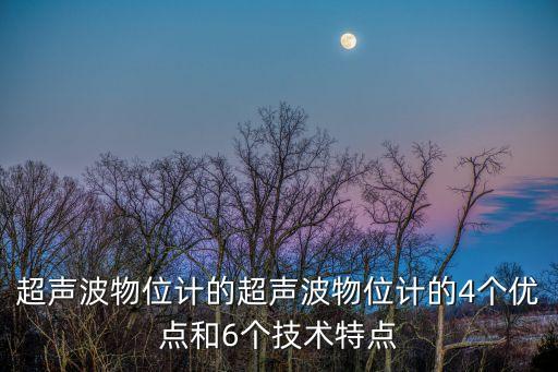 超聲波物位計(jì)的超聲波物位計(jì)的4個(gè)優(yōu)點(diǎn)和6個(gè)技術(shù)特點(diǎn)