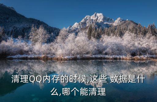清理QQ內(nèi)存的時候,這些 數(shù)據(jù)是什么,哪個能清理
