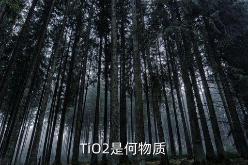 tio2，TiO2是何物質(zhì)