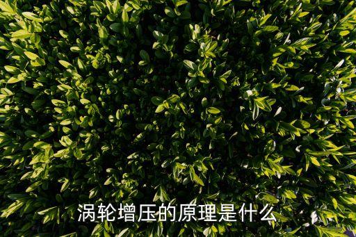 渦輪增壓工作原理，渦輪增壓的原理是什么