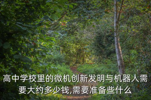 高中學(xué)校里的微機(jī)創(chuàng)新發(fā)明與機(jī)器人需要大約多少錢,需要準(zhǔn)備些什么
