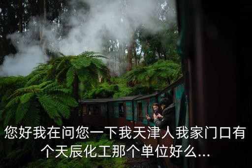 您好我在問您一下我天津人我家門口有個天辰化工那個單位好么...