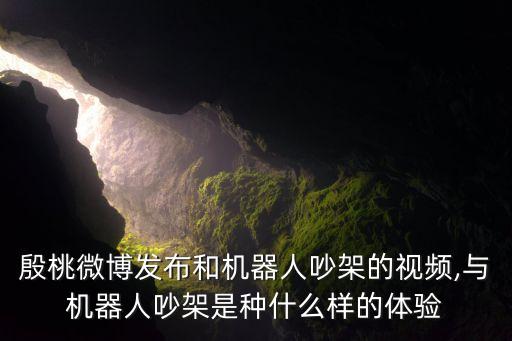 殷桃微博發(fā)布和機(jī)器人吵架的視頻,與機(jī)器人吵架是種什么樣的體驗(yàn)
