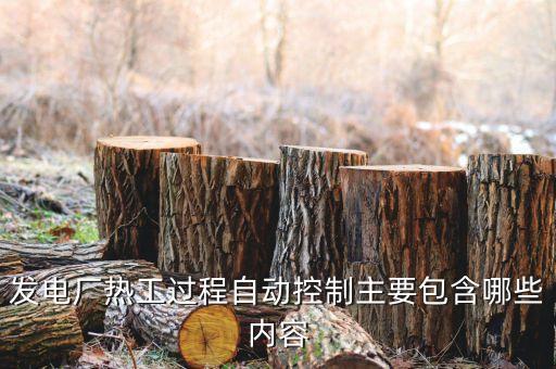 發(fā)電廠熱工過程自動控制主要包含哪些內(nèi)容