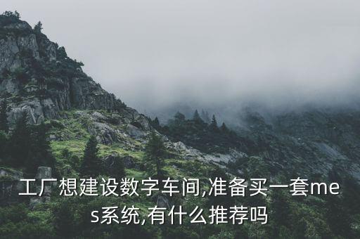 工廠想建設(shè)數(shù)字車間,準(zhǔn)備買一套mes系統(tǒng),有什么推薦嗎