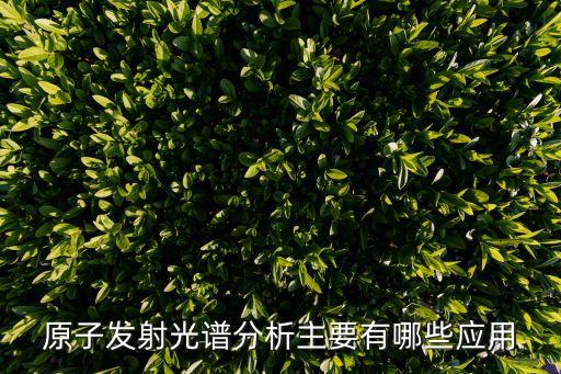 原子發(fā)射光譜分析主要有哪些應(yīng)用