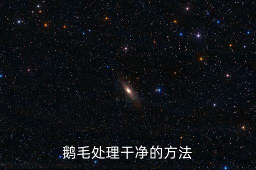 鵝毛處理干凈的方法