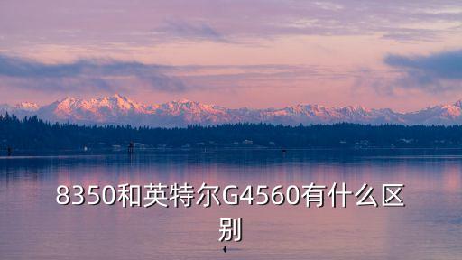 8350和英特爾G4560有什么區(qū)別