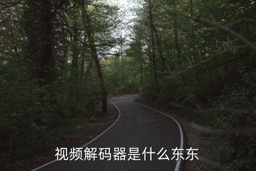 視頻解碼器是什么東東