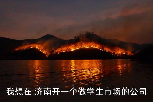 我想在 濟(jì)南開一個做學(xué)生市場的公司