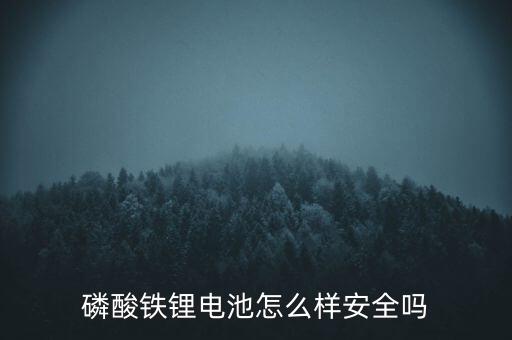 鐵鋰，磷酸鐵鋰電池怎么樣安全嗎