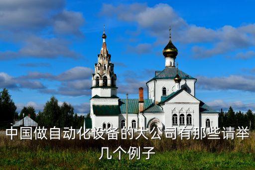 中國做自動化設(shè)備的大公司有那些請舉幾個例子