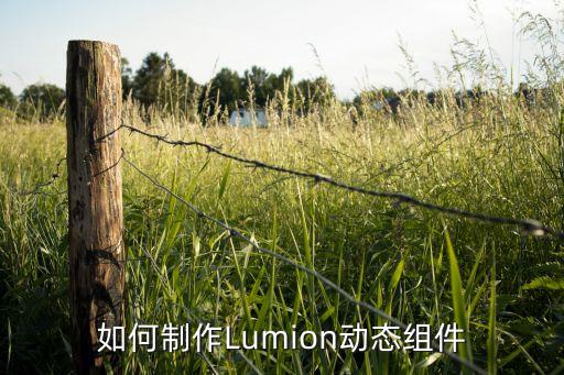 如何制作Lumion動態(tài)組件