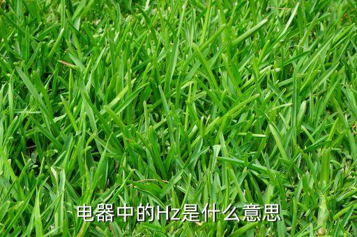 赫茲，電器中的Hz是什么意思