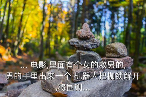 ... 電影,里面有個女的救男的,男的手里出來一個 機器人把枷鎖解開,將圍剿...