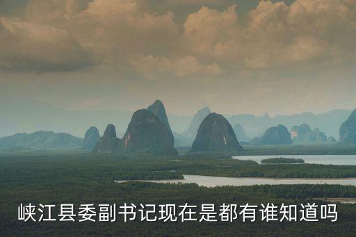 峽江縣委副書記現(xiàn)在是都有誰(shuí)知道嗎