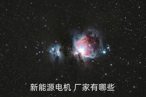 新能源電機 廠家有哪些