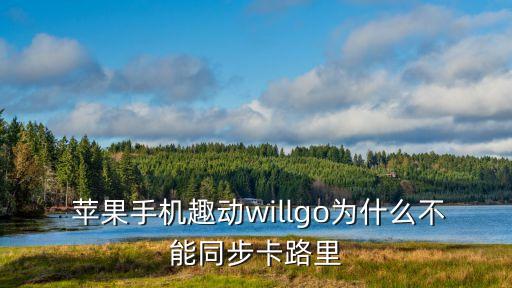  蘋果手機趣動willgo為什么不能同步卡路里