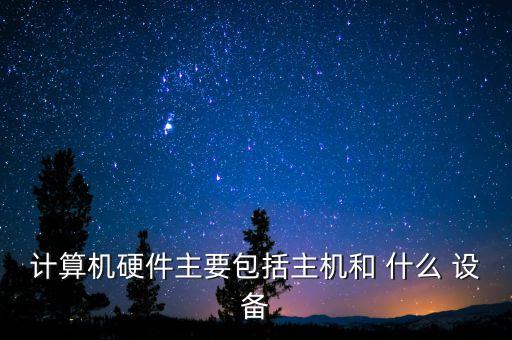 硬件設備，計算機硬件主要包括主機和 什么 設備