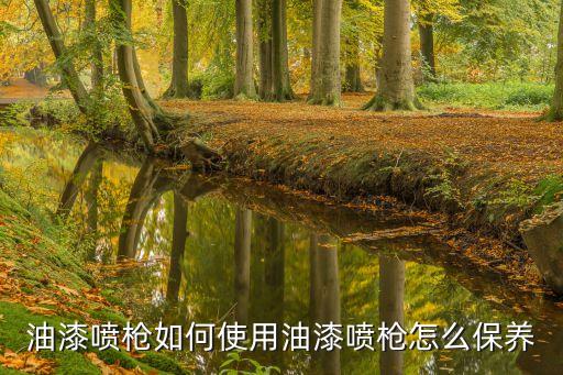 油漆噴槍如何使用油漆噴槍怎么保養(yǎng)