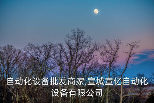 宣城自動化設(shè)備批發(fā)商家,宣城宣億自動化設(shè)備有限公司