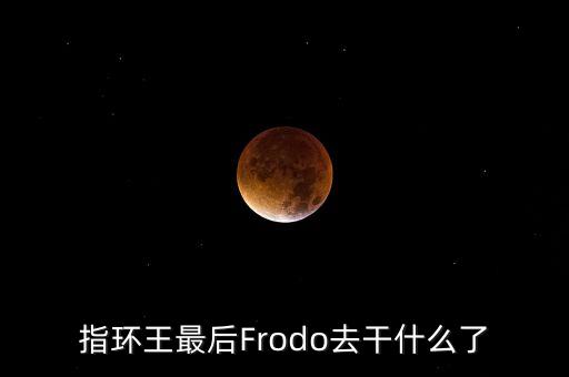 frodo，魔戒中Frodo弗羅多最后為什么要隨精靈族離開中土