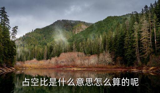 占空比是什么意思怎么算的呢