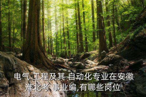 事業(yè)單位電氣工程與自動化,電氣工程考事業(yè)單位范圍