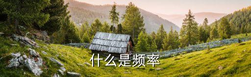 頻率是什么，什么是頻率