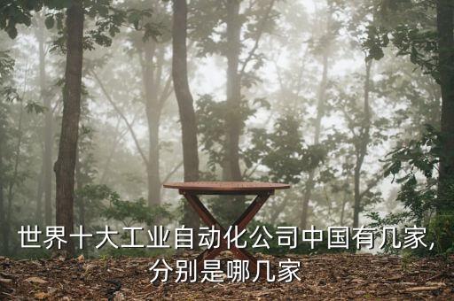 世界十大工業(yè)自動(dòng)化公司中國有幾家,分別是哪幾家