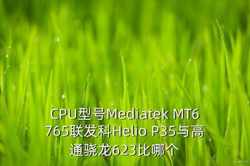 CPU型號Mediatek MT6765聯(lián)發(fā)科Helio P35與高通驍龍623比哪個