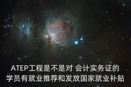 ATEP，會(huì)計(jì)實(shí)物證是什么