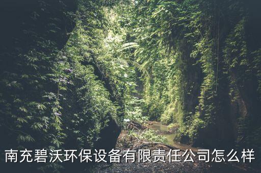 南充碧沃環(huán)保設(shè)備有限責(zé)任公司怎么樣
