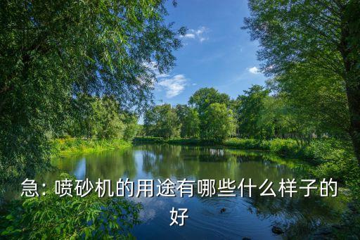 急: 噴砂機的用途有哪些什么樣子的好