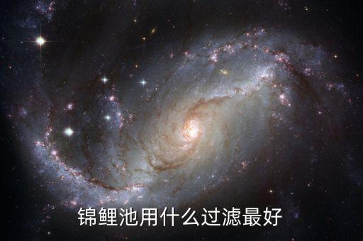 錦鯉池用什么過濾最好