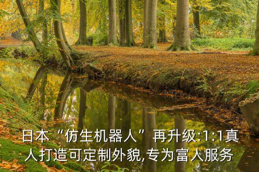 日本“仿生機器人”再升級:1:1真人打造可定制外貌,專為富人服務(wù)